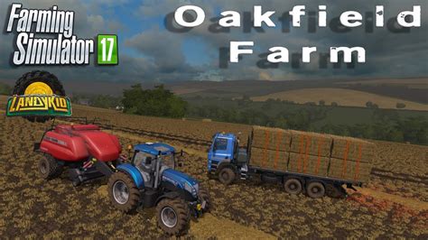 Farming Simulator 17 Oakfield Farm Making Some Hesston Bales Youtube