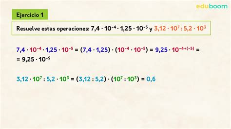 Operaciones En Notaci N Cient Fica Matem Ticas De Secundaria