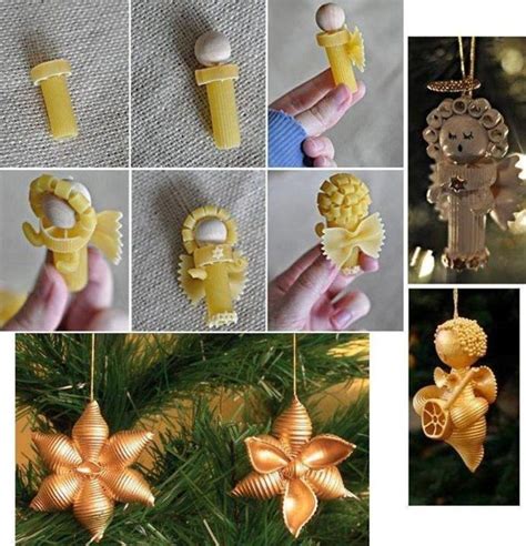 Ozdoby Na Choink Z Makaronu Diy Christmas Ornaments Christmas