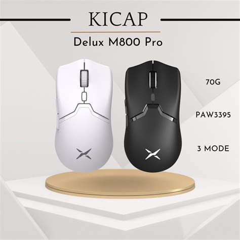 Chuột không dây DELUX M800pro PAW3395 | Kicap
