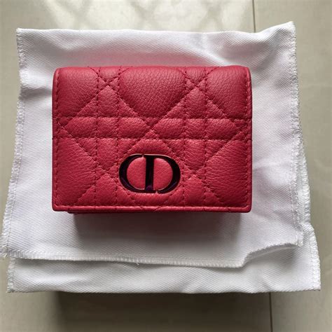 新品未使用 Dior ディオール カロ 財布 ウォレット 三つ折り ピンク 愛用 36447円引き