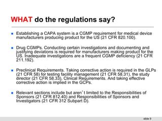 CAPA Overview PPTSample Pdf