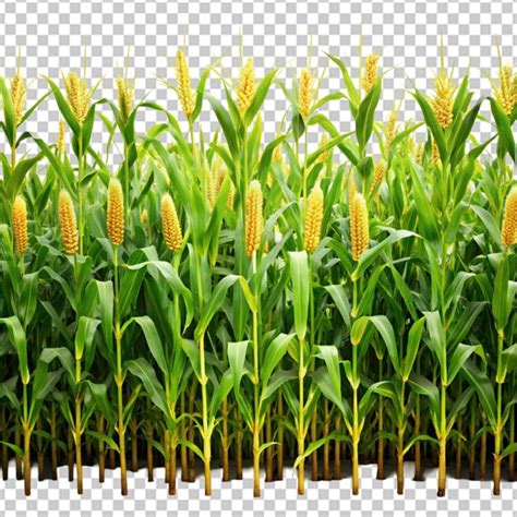 Premium PSD Cornfield On Transparent Background