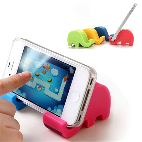 Cute Elephant Plastic Desk Table Phone Stand Holder For All Phones Ipad