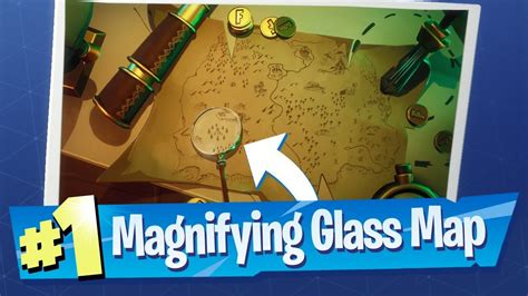 Where The Magnifying Glass Sits On Treasure Map Fortnite Battle