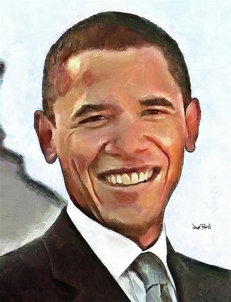 President Barack Obama Painting By Wayne Pascall Fine Art America