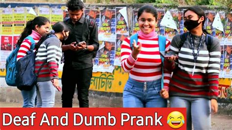 Gunga Bola Prank On Cute Girls Deaf And Dumb Prank Sb Prankster