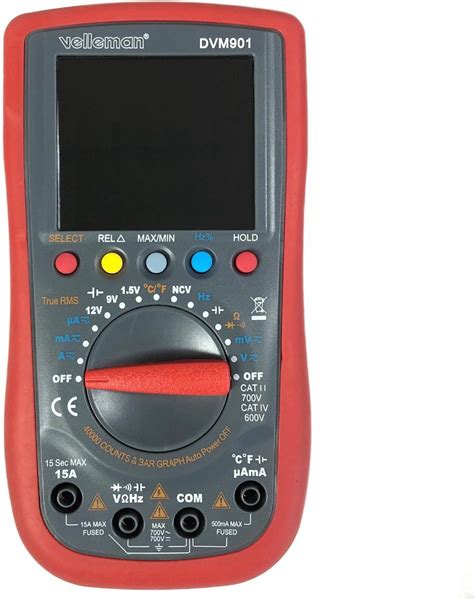 Velleman DVM901 Multimeter Digitaal CAT IV 600 V Weergave Counts