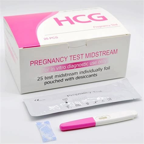 High Sensitive Women Hcg Midstream Cassette Strip Pregnancy Test Kit