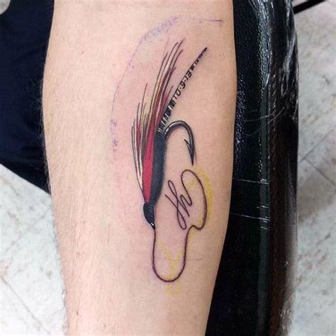 75 Fish Hook Tattoo Designs For Men