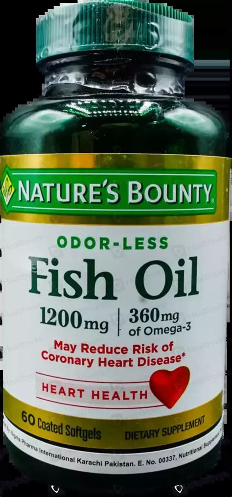 Natures Bounty Fish Oil 1200mg Omega 3 360mg 60 Capsules Price In