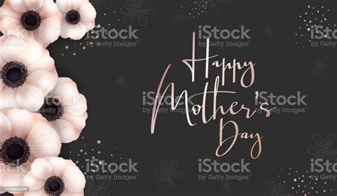 Vector Illustration Of Mothers Day Greetings Banner Template With