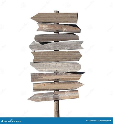 Big Blank Wood Arrow Sign Stock Photography - Image: 36331732