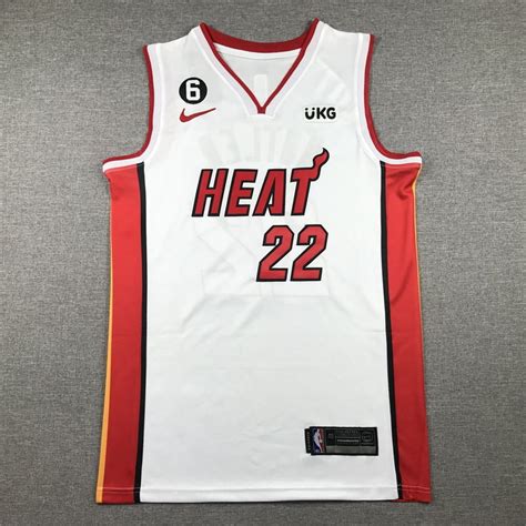 2023 Miami Heat Jimmy Butler #22 White Jersey Jersey | - Soccer Jersey ...