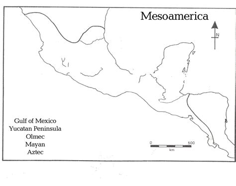 Blank Map Of Mesoamerica - Baltimore Map