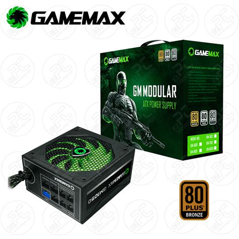 FUENTE DE PODER GAMEMAX 800W SEMI MODULAR 80PLUS BRONZE GM 800W