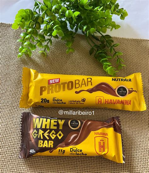 Barra de Proteína Protobar Dulce De Leche Havanna Nutrata e Whey