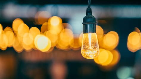 Lamp Bulb Electricity Lighting Glare Bokeh Hd Wallpaper Peakpx