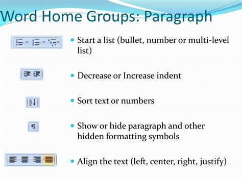 Ppt Microsoft Word Basics Home Tab Powerpoint Presentation Free