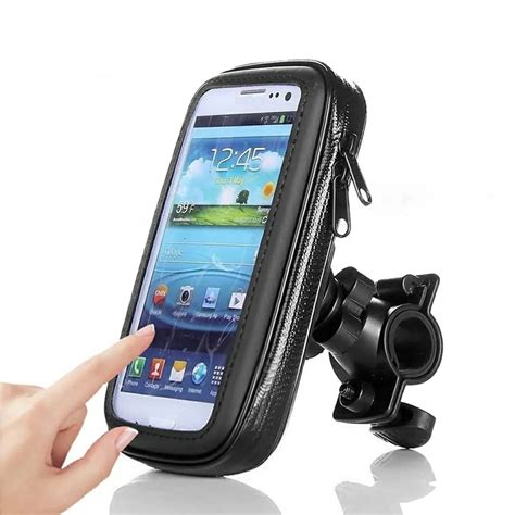 Jual HOLDER STANG SEPEDA WATERPROOF UNIVERSAL STAND HOLDER HP ANTI AIR