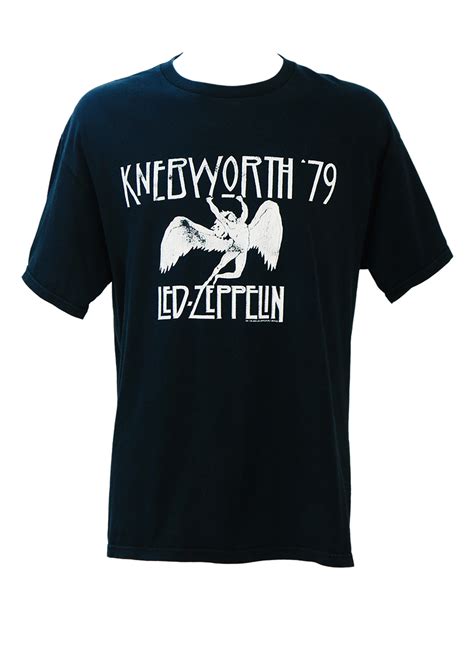 Repro Black And White Knebworth 79 Led Zeppelin T Shirt Xlxxl Reign