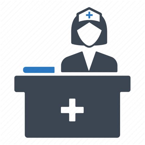 Hospital Reception Hospital Receptionist Medical Appointment Icon