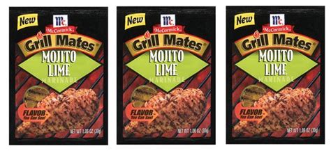 Mccormick Grill Mates Mojito Lime Marinade 3 Packets Shop Jadas