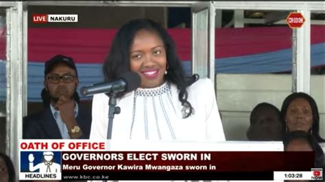 Nakuru County Governor Susan Kihika's Acceptance Speech - YouTube