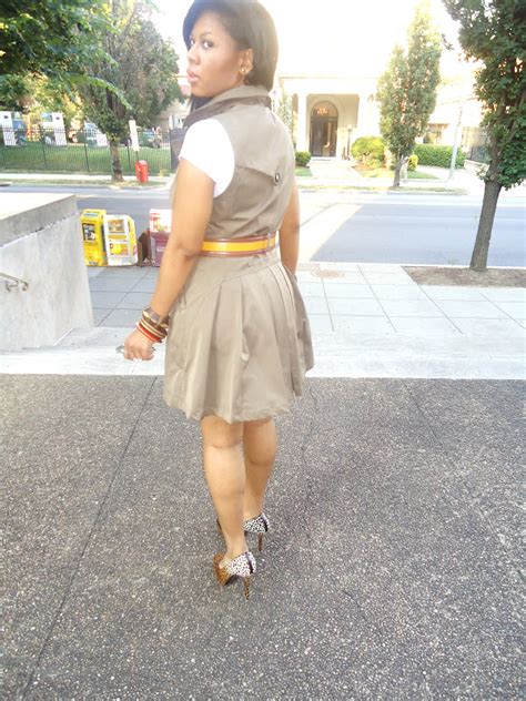 Chiffonsparkle Ootd Khaki Trench Dress