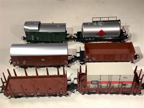 Märklin H0 uit set 29532 Godsvagn för modelltåg 6 5 godsvagnar