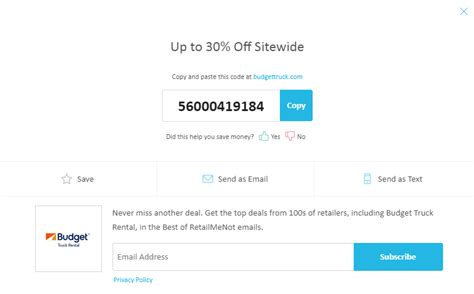 35 50 Off Budget Truck Rental Discount Codes 2018