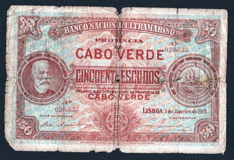 Cape Verde 50 Escudos 1921 Pick 37 Catawiki