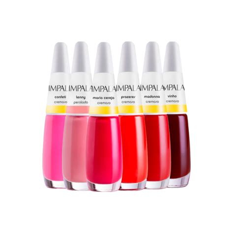 Kit Esmaltes Impala Vermelhos