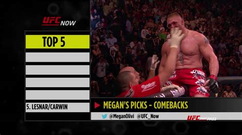 UFC Now Ep 324 Top 5 Comebacks YouTube