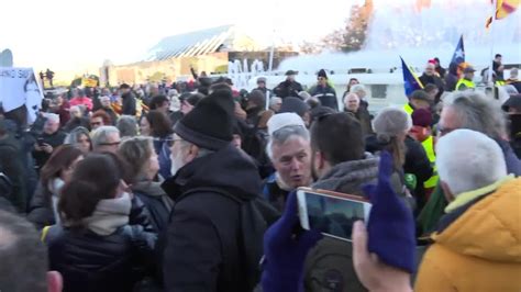 El Independentismo Protesta Ante La Cumbre En Barcelona El Comercio