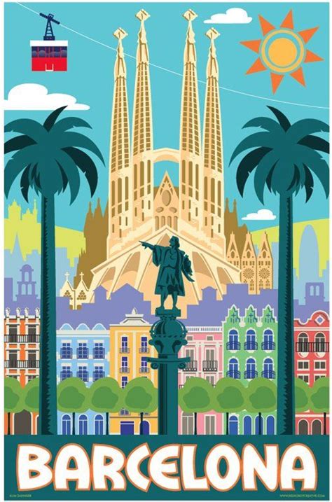 Barcelona Poster Barcelona Wall Art Barcelona Art Print Poster