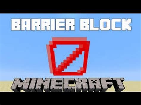 Minecraft Komenda Na Barrier Block YouTube