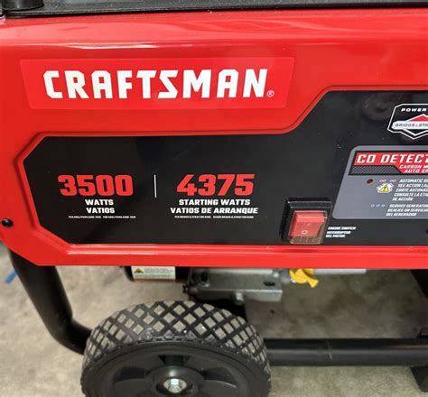 Craftsman 3500 Watt Gasoline Portable Generator Mint Condition Ebay