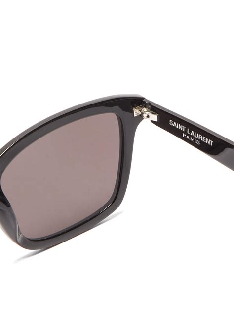 Saint Laurent D Frame Acetate Sunglasses In Black For Men Lyst