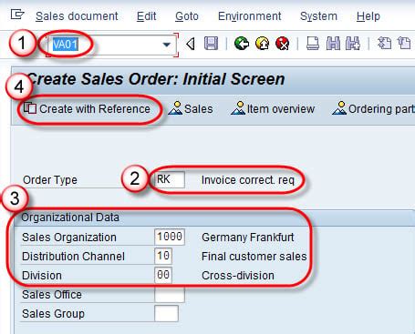 How To Create Invoice Correction Request In SAP SD