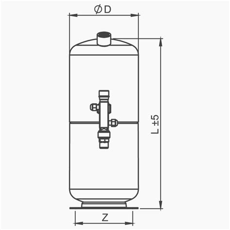 DEEP DRAWN VERTICAL LIQUID RECEIVERS WITH VALVE SKM SAGLAM