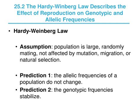 Ppt 251 Genotypic And Allelic Frequencies Are Used To Describe The