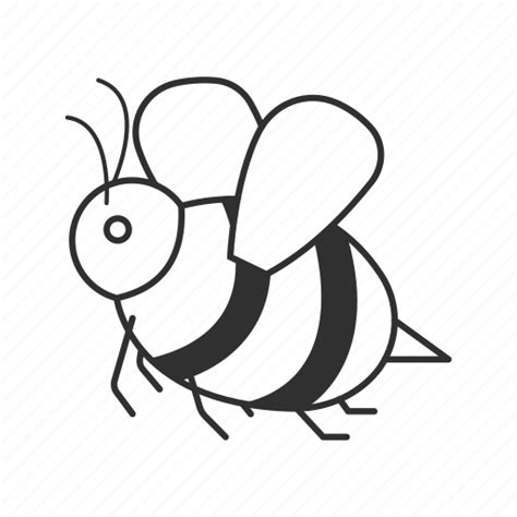 Bee And Black Line Emoji