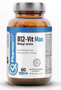 Pharmovit Witamina B Vit Max Methylcobalamin Mcg Vege Kapsu Ek