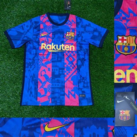 Jual Jersey Bola Barcelona UCL 2021 2022 Grade Ori Shopee Indonesia