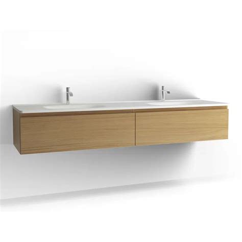 Bim Objects Free Download Flow Bathroom Cabinet With Washbasin 2000 Double 2 Drawers Single