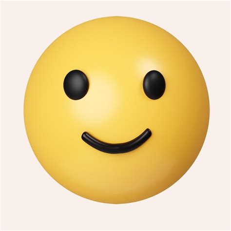 3D Lächelndes Gesicht Emoji mit lächelnden Augen und rosigen Wangen auf