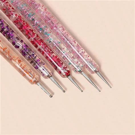 Ensemble de 5 stylos de dotting pour l art des ongles Design à double