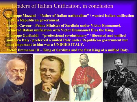 Ppt Risorgimento The Unification Of Italys Nationalist Leaders