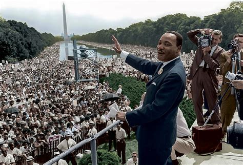 Martin Luther King Jr Delivers I Have A Dream Speech During March On